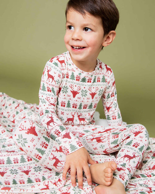 Baby Kids Bamboo Pajamas — Deer to Dream Long Sleeve Pajama Set — Image 6