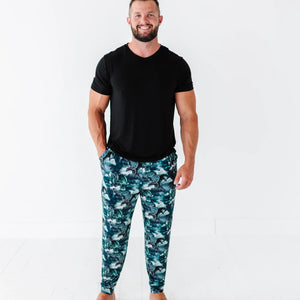 Baby Kids Bamboo Pajamas — Dem Dragons Men's Lounge Pants — Image 1