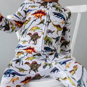 Bums & Roses - Baby & Kids Bamboo Pajamas - Dinomite Convertible Romper - Image 3