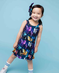 Baby Kids Bamboo Pajamas — Dragon My Heart Woven Alligator Clip — Image 1