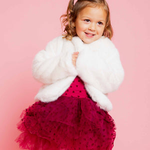 Baby Kids Bamboo Pajamas — Fur Jacket — Image 3