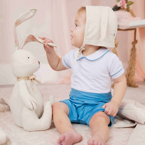 Baby Kids Bamboo Pajamas — Bunny Bonnet — Image 1