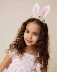 Baby Kids Bamboo Pajamas — Bunny Ears Easter Headband — Image 1