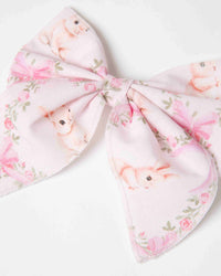 Baby Kids Bamboo Pajamas — Spring Meadows Woven Piggy Clip — Image 1