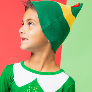 Baby Kids Bamboo Pajamas — Buddy The Elf™ Knitted Hat — Image 1