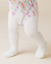 Baby Kids Bamboo Pajamas — Pattern Tights — Image 1