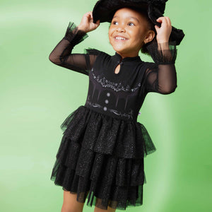 Baby Kids Bamboo Pajamas — Wicked Elphaba Tutu Dress with Shorts — Image 1