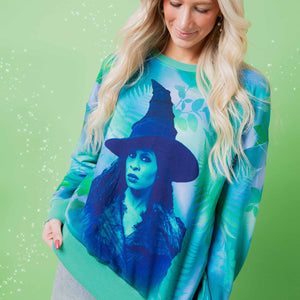 Baby Kids Bamboo Pajamas — Wicked Elphaba Women's Relaxed Sweatshirt — Image 1