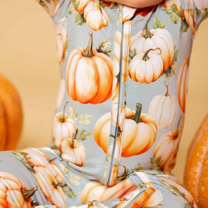 Baby Kids Bamboo Pajamas — Fall Era Convertible Romper — Image 1