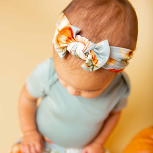 Baby Kids Bamboo Pajamas — Fall Era Headwrap — Image 1