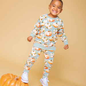 Baby Kids Bamboo Pajamas — Fall Era Jogger Set — Image 1
