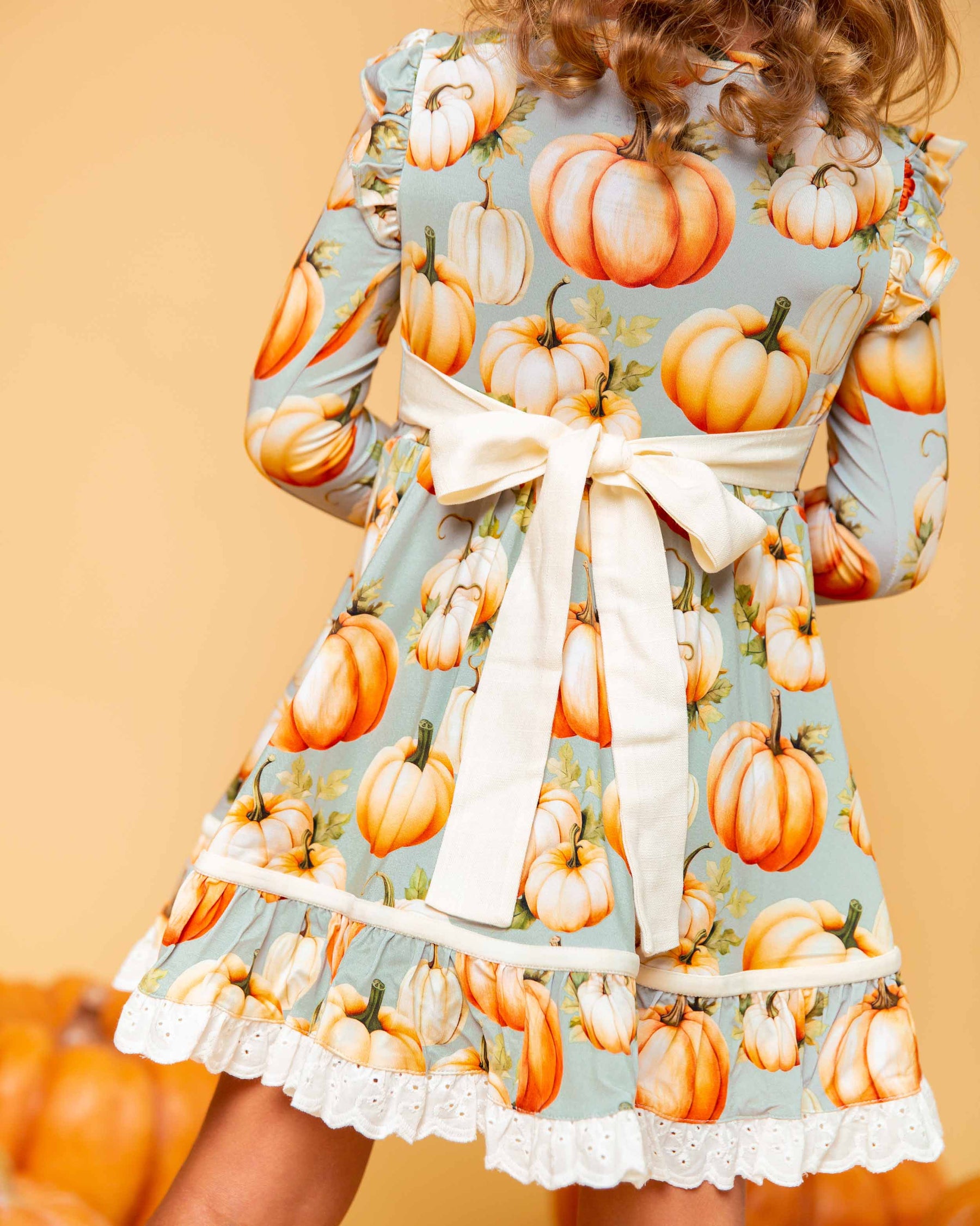 Baby Kids Bamboo Pajamas — Fall Era Long Sleeve Party Dress & Shorts Set — Image 1