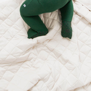 Baby Kids Bamboo Pajamas — Cream Puff Quilted Bamboo Blanket - Adult & Kids — Image 1