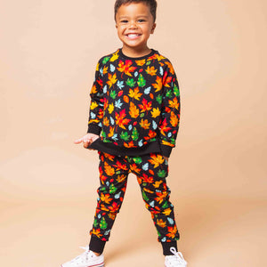 Baby Kids Bamboo Pajamas — Fallow The Leader Jogger Set — Image 1