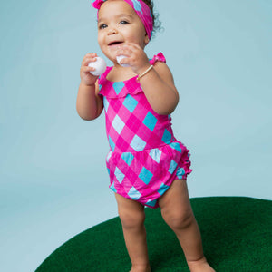 Baby Kids Bamboo Pajamas — Fore The Love Bubble Romper — Image 1