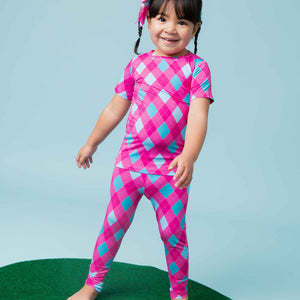 Baby Kids Bamboo Pajamas — Fore The Love Short Sleeve Pajama Set — Image 1