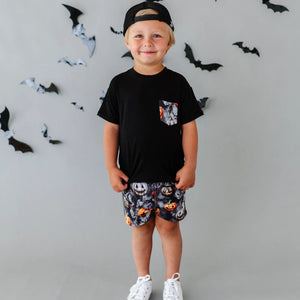 Bums & Roses - Baby & Kids Bamboo Pajamas - Fright Club T-Shirt & Shorts Set - Image 1