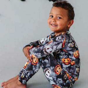 Baby Kids Bamboo Pajamas — Fright Club Two-Piece Pajama Set — Image 1