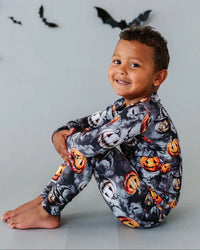 Baby Kids Bamboo Pajamas — Fright Club Two-Piece Pajama Set — Image 1