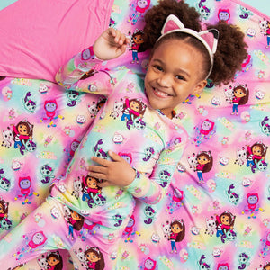 Baby Kids Bamboo Pajamas — Gabby's Dollhouse™ Bum Bum Blanket — Image 1