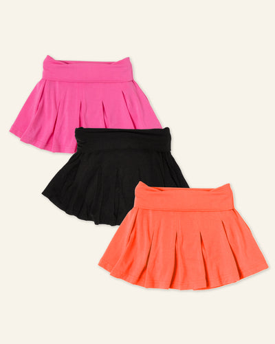 Baby Kids Bamboo Pajamas — Halloween Girls Skort Bundle — Image 1