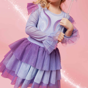Baby Kids Bamboo Pajamas — Wicked Glinda Tutu Dress with Shorts — Image 1