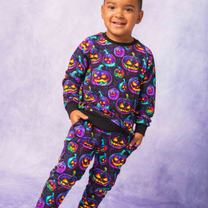 Baby Kids Bamboo Pajamas — Glow Getter Jogger Set — Image 1