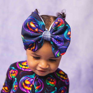 Baby Kids Bamboo Pajamas — Biggie Bow Pumpkin Bundle — Image 2