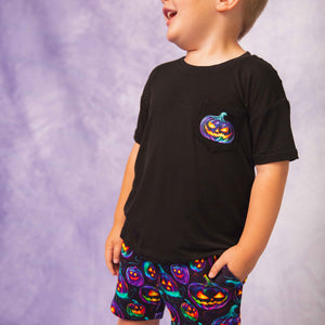 Baby Kids Bamboo Pajamas — Glow Getter Short Sleeve T-Shirt & Shorts Set — Image 1