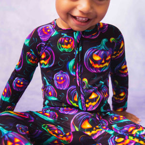 Baby Kids Bamboo Pajamas — Glow Getter Convertible Romper — Image 1