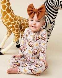 Baby Kids Bamboo Pajamas — Go Bananas Convertible Romper — Image 1