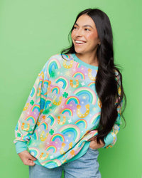 Baby Kids Bamboo Pajamas — Good As Gold Adult Unisex Crew Neck Sweatshirt — Image 1