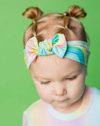 Baby Kids Bamboo Pajamas — Good As Gold Headwrap — Image 1