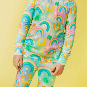 Baby Kids Bamboo Pajamas — Good As Gold Long Sleeve Pajama Set — Image 1