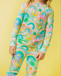 Baby Kids Bamboo Pajamas — Good As Gold Long Sleeve Pajama Set — Image 1