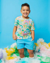 Baby Kids Bamboo Pajamas — Good As Gold T-Shirt — Image 1