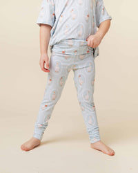 Baby Kids Bamboo Pajamas — Goose on the Loose Bamboo Leggings — Image 1