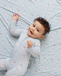 Baby Kids Bamboo Pajamas — Goose on the Loose Bum Bum Blanket — Image 1