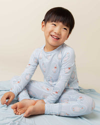 Baby Kids Bamboo Pajamas — Goose on the Loose Long Sleeve Pajama Set — Image 1