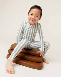 Baby Kids Bamboo Pajamas — Grow With The Flow Long Sleeve Pajama Set — Image 1