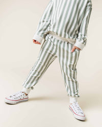 Baby Kids Bamboo Pajamas — Grow With The Flow Relaxed Fit Sweatpants — Image 1