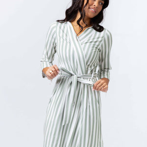 Baby Kids Bamboo Pajamas — Grow With The Flow Women's Robe — Image 1