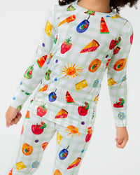 Baby Kids Bamboo Pajamas — The Very Hungry Caterpillar™ Long Sleeve Pajama Set — Image 1