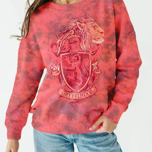 Baby Kids Bamboo Pajamas — Gryffindor Tie Dye Unisex Sweatshirt — Image 1