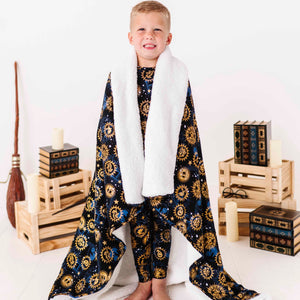 Baby Kids Bamboo Pajamas — Harry Potter™ Hogwarts Night Sky Bum Bum Blanket - Plush — Image 1