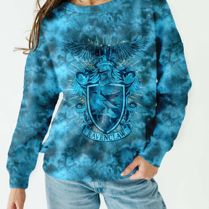 Bums & Roses - Baby & Kids Bamboo Pajamas - PRESALE - Ravenclaw Tie Dye Unisex Sweatshirt - Image 1