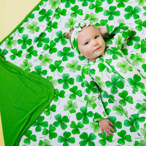 Baby Kids Bamboo Pajamas — Happy Go Lucky Bum Bum Blanket — Image 1