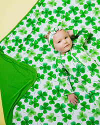 Baby Kids Bamboo Pajamas — Happy Go Lucky Bum Bum Blanket — Image 1