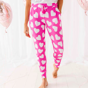 Baby Kids Bamboo Pajamas — Heart It All Before Women's Pants — Image 1