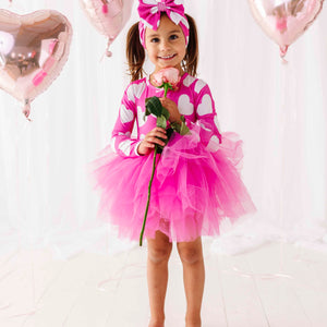 Bums & Roses - Baby & Kids Bamboo Pajamas - Heart It All Before Tulle Tutu Dress - Image 1